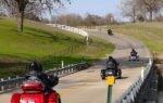 caravan, cycles, texas hill country, nature, road, country side, landscape, hill, trees, motorcycle, blue sky, cycling, fun, open air