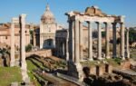 Explore the historic Roman Forum in Rome, showcasing iconic ancient ruins and architecture.